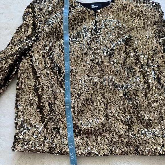 NWT! The Kooples Gold Blazer with Metallic Finish, Size 2 - Picture 10 of 13